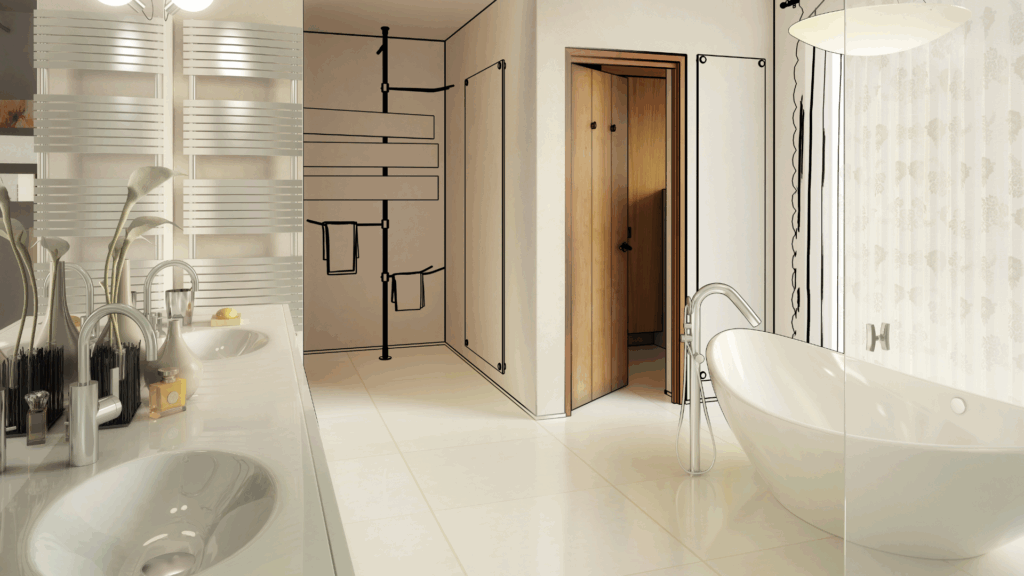 agencement 3D salle de bain ain