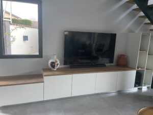 Création d'un meuble tv sur mesure rhone alpes