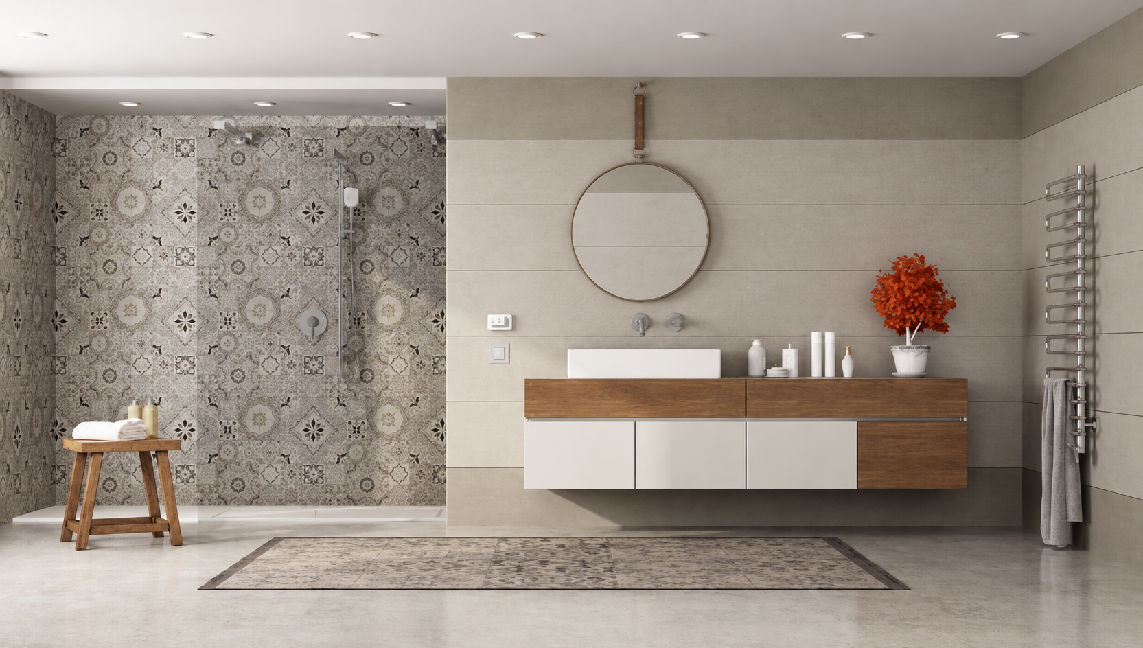 Salle de bain rénovée par DISTRIBAT